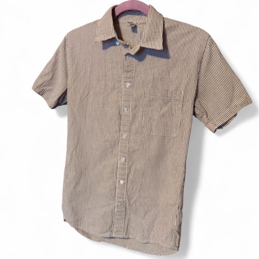 American Apparel Brown Striped Shirt